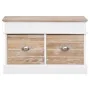 Banco de recibidor de madera de Paulownia 70x35x45 cm de vidaXL, Bancos para recibidores y almacenamiento - Ref: Foro24-28407...