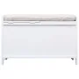 Banco de recibidor de madera de Paulownia blanco 70x33,5x45 cm de vidaXL, Bancos para recibidores y almacenamiento - Ref: For...