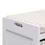 Banco de recibidor de madera de Paulownia blanco 70x33,5x45 cm de vidaXL, Bancos para recibidores y almacenamiento - Ref: For...
