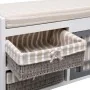 Banco de recibidor de madera de Paulownia blanco 70x33,5x45 cm de vidaXL, Bancos para recibidores y almacenamiento - Ref: For...