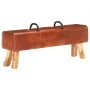 Vintage Turnbock bank with genuine goat leather handles by vidaXL, Benches for halls and storage - Ref: Foro24-286605, Price:...
