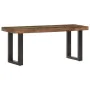 Solid recycled wood and steel bench 110 cm by vidaXL, Benches for halls and storage - Ref: Foro24-286458, Price: 119,57 €, Di...