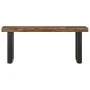Solid recycled wood and steel bench 110 cm by vidaXL, Benches for halls and storage - Ref: Foro24-286458, Price: 119,57 €, Di...