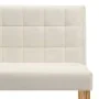 Banco de terciopelo crema 140 cm de vidaXL, Bancos para recibidores y almacenamiento - Ref: Foro24-288577, Precio: 253,36 €, ...