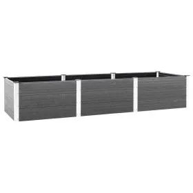Arriate de jardín WPC gris 300x100x54 cm de vidaXL, Maceteros y jardineras - Ref: Foro24-318101, Precio: 440,72 €, Descuento: %