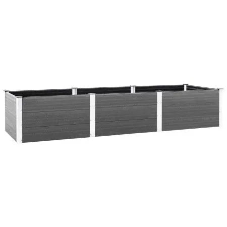 Arriate de jardín WPC gris 300x100x54 cm de vidaXL, Maceteros y jardineras - Ref: Foro24-318101, Precio: 440,72 €, Descuento: %