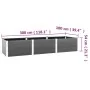 Arriate de jardín WPC gris 300x100x54 cm de vidaXL, Maceteros y jardineras - Ref: Foro24-318101, Precio: 440,72 €, Descuento: %