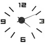 Reloj 3D de pared con diseño moderno negro 100 cm XXL de vidaXL, Relojes de pared - Ref: Foro24-325156, Precio: 33,11 €, Desc...