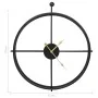 Reloj de pared de hierro negro 52 cm de vidaXL, Relojes de pared - Ref: Foro24-325171, Precio: 48,16 €, Descuento: %