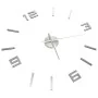 Reloj 3D de pared con diseño moderno plateado 100 cm XXL de vidaXL, Relojes de pared - Ref: Foro24-325158, Precio: 19,40 €, D...