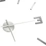 Reloj 3D de pared con diseño moderno plateado 100 cm XXL de vidaXL, Relojes de pared - Ref: Foro24-325158, Precio: 19,40 €, D...