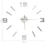 Reloj 3D de pared con diseño moderno plateado 100 cm XXL de vidaXL, Relojes de pared - Ref: Foro24-325158, Precio: 19,40 €, D...