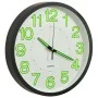 Reloj de pared luminoso negro 30 cm de vidaXL, Relojes de pared - Ref: Foro24-325166, Precio: 42,80 €, Descuento: %