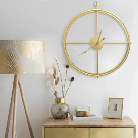 Golden iron wall clock 52 cm by vidaXL, Wall clocks - Ref: Foro24-325170, Price: 46,39 €, Discount: %