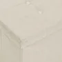 Cream White Faux Linen Folding Storage Bench by vidaXL, Benches for halls and storage - Ref: Foro24-338792, Price: 60,34 €, D...