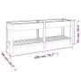 Arriate de jardín con estante WPC gris 200x50x75 cm de vidaXL, Maceteros y jardineras - Ref: Foro24-362573, Precio: 235,87 €,...