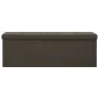 Banco de almacenamiento plegable lino sintético marrón oscuro by vidaXL, Benches for halls and storage - Ref: Foro24-338794, ...