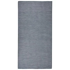 Alfombra de exterior de tejido plano azul 100x200 cm de vidaXL, Alfombras - Ref: Foro24-340794, Precio: 38,31 €, Descuento: %