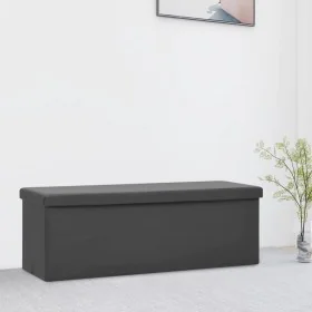 Klappbare Aufbewahrungsbank aus grauem PVC von vidaXL, Bänke für Hallen und Lager - Ref: Foro24-338799, Preis: 59,93 €, Rabat...
