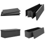 Banco con almacenaje plegable gris PVC de vidaXL, Bancos para recibidores y almacenamiento - Ref: Foro24-338799, Precio: 59,9...