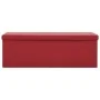 Banco con almacenaje plegable rojo vino tinto PVC de vidaXL, Bancos para recibidores y almacenamiento - Ref: Foro24-338800, P...