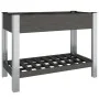Arriate de jardín con estante WPC gris 100x50x75 cm de vidaXL, Maceteros y jardineras - Ref: Foro24-362569, Precio: 111,99 €,...