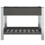 Arriate de jardín con estante WPC gris 100x50x75 cm de vidaXL, Maceteros y jardineras - Ref: Foro24-362569, Precio: 111,99 €,...