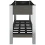Arriate de jardín con estante WPC gris 100x50x75 cm de vidaXL, Maceteros y jardineras - Ref: Foro24-362569, Precio: 111,99 €,...