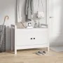 Hall bench solid white pine wood 80x40x60 cm by vidaXL, Benches for halls and storage - Ref: Foro24-821780, Price: 96,46 €, D...