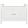 Hall bench solid white pine wood 80x40x60 cm by vidaXL, Benches for halls and storage - Ref: Foro24-821780, Price: 96,46 €, D...