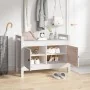 Hall bench solid white pine wood 80x40x60 cm by vidaXL, Benches for halls and storage - Ref: Foro24-821780, Price: 96,46 €, D...