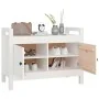 Hall bench solid white pine wood 80x40x60 cm by vidaXL, Benches for halls and storage - Ref: Foro24-821780, Price: 96,46 €, D...