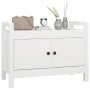Hall bench solid white pine wood 80x40x60 cm by vidaXL, Benches for halls and storage - Ref: Foro24-821780, Price: 96,46 €, D...