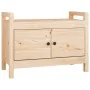 Flurbank aus massivem Kiefernholz, 80 x 40 x 60 cm von vidaXL, Bänke für Hallen und Lager - Ref: Foro24-821779, Preis: 81,52 ...