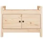 Banco de recibidor madera maciza de pino 80x40x60 cm de vidaXL, Bancos para recibidores y almacenamiento - Ref: Foro24-821779...