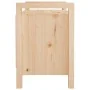 Flurbank aus massivem Kiefernholz, 80 x 40 x 60 cm von vidaXL, Bänke für Hallen und Lager - Ref: Foro24-821779, Preis: 81,52 ...