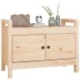 Flurbank aus massivem Kiefernholz, 80 x 40 x 60 cm von vidaXL, Bänke für Hallen und Lager - Ref: Foro24-821779, Preis: 81,52 ...