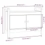 Flurbank aus massivem Kiefernholz, 80 x 40 x 60 cm von vidaXL, Bänke für Hallen und Lager - Ref: Foro24-821779, Preis: 81,52 ...