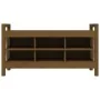 Flurbank aus massivem Kiefernholz honigbraun 110x40x60 cm von vidaXL, Bänke für Hallen und Lager - Ref: Foro24-821792, Preis:...