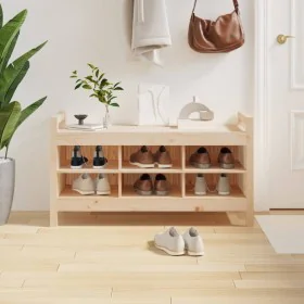 Flurbank aus massivem Kiefernholz, 110 x 40 x 60 cm von vidaXL, Bänke für Hallen und Lager - Ref: Foro24-821789, Preis: 95,95...