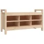 Solid pine wood hall bench 110x40x60 cm by vidaXL, Benches for halls and storage - Ref: Foro24-821789, Price: 95,95 €, Discou...