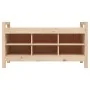 Solid pine wood hall bench 110x40x60 cm by vidaXL, Benches for halls and storage - Ref: Foro24-821789, Price: 95,95 €, Discou...