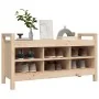 Solid pine wood hall bench 110x40x60 cm by vidaXL, Benches for halls and storage - Ref: Foro24-821789, Price: 95,95 €, Discou...
