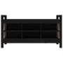 Banco de recibidor madera maciza de pino negro 110x40x60 cm de vidaXL, Bancos para recibidores y almacenamiento - Ref: Foro24...