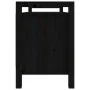 Banco de recibidor madera maciza de pino negro 110x40x60 cm de vidaXL, Bancos para recibidores y almacenamiento - Ref: Foro24...