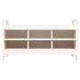 Flurbank aus massivem weißem Kiefernholz, 110 x 40 x 60 cm von vidaXL, Bänke für Hallen und Lager - Ref: Foro24-821790, Preis...