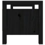 Banco de recibidor madera maciza de pino negro 80x40x43 cm de vidaXL, Bancos para recibidores y almacenamiento - Ref: Foro24-...