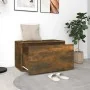 Banco pasillo madera contrachapada roble ahumado 80x40x45 cm de vidaXL, Bancos para recibidores y almacenamiento - Ref: Foro2...