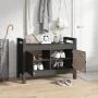 Solid pine wood hallway bench 80x40x60 cm by vidaXL, Benches for halls and storage - Ref: Foro24-821781, Price: 107,10 €, Dis...