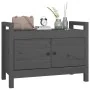 Solid pine wood hallway bench 80x40x60 cm by vidaXL, Benches for halls and storage - Ref: Foro24-821781, Price: 107,10 €, Dis...